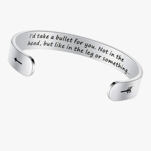 Silver Engraved Cuff Bracelet